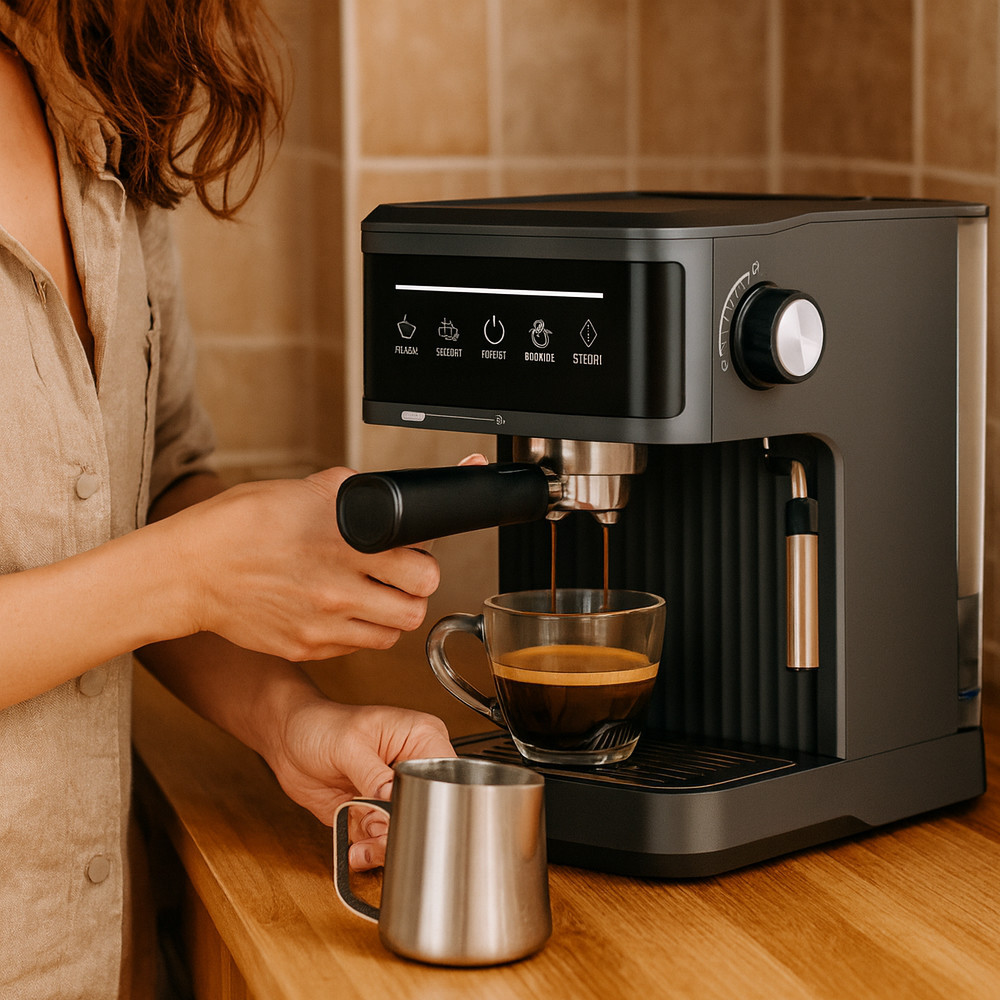 Кофеварка с капучинатором 1200Вт,СВ-1572 SBR Киев - изображение 2