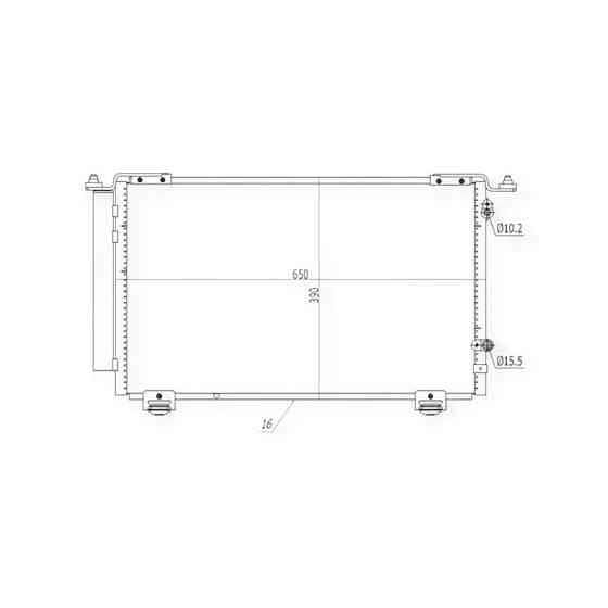 Радіатор Тойота Avensis 2.0, 2.4i 03-кондиціонера Мукачево