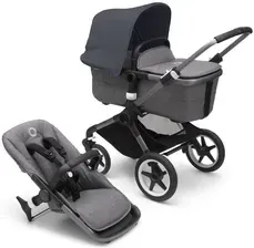Детская коляска Bugaboo, Fox3 - wózek głęboko-spacerowy-Graphite-Stormy Blue-Grey Melange Киев