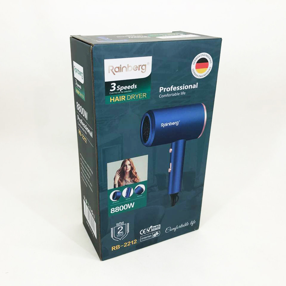 Хороший електричний фен Rainberg, Фен з регулюванням температури і потоку повітря TN-29 Івано-Франківськ - фото 5