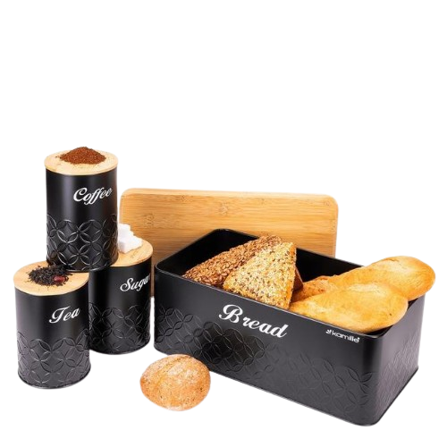 Хлібниця 35,5*21,5*19,5см бамбук/нержавіюча сталь 1127 KAMILLE Житомир - изображение 1