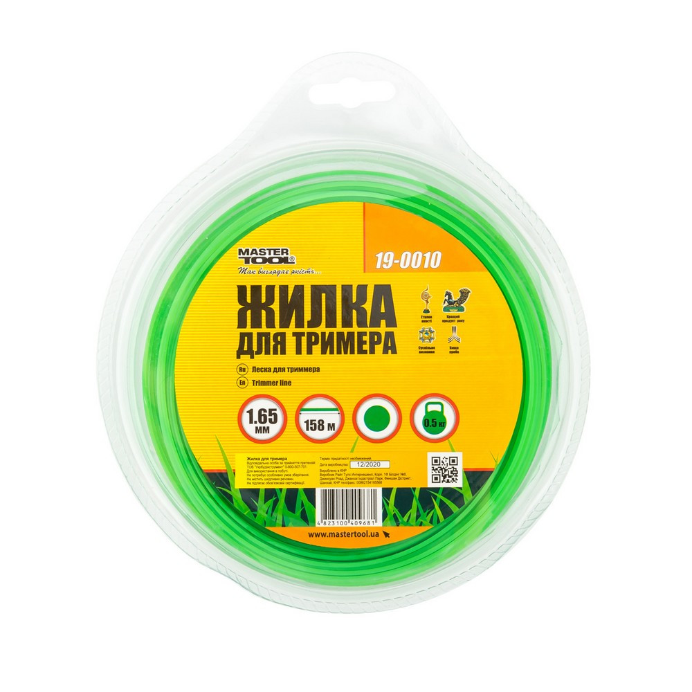 Жилка для тримера MASTERTOOL КРУГ 1.65 мм 158 м блістер 19-0010 Коломия - фото 4