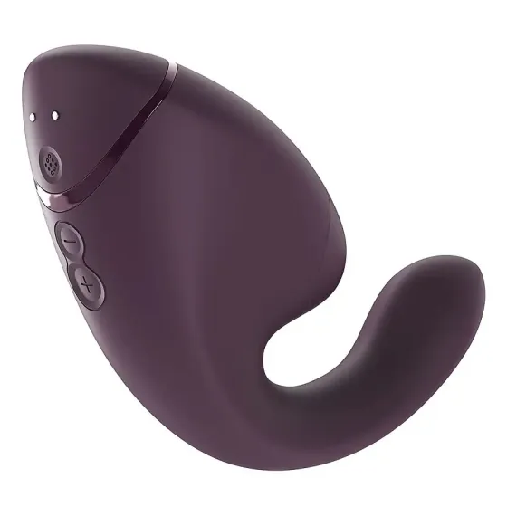 Подвійний вакуумний кліторальний стимулятор з вібрацією Womanizer Next Duo - Dark Purple Львів