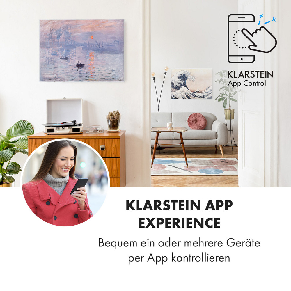 Умный инфракрасный обогреватель Wonderwall Air Art 80x60 см, 500 Вт, настенный, восход, 80 x 60 см / Дизайн: Ровно - изображение 2