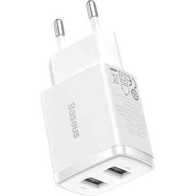 Зарядний пристрій Baseus Compact Charger 2U White (CCXJ010202) Вінниця