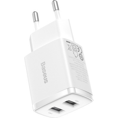 Зарядний пристрій Baseus Compact Charger 2U White (CCXJ010202) Вінниця - фото 4