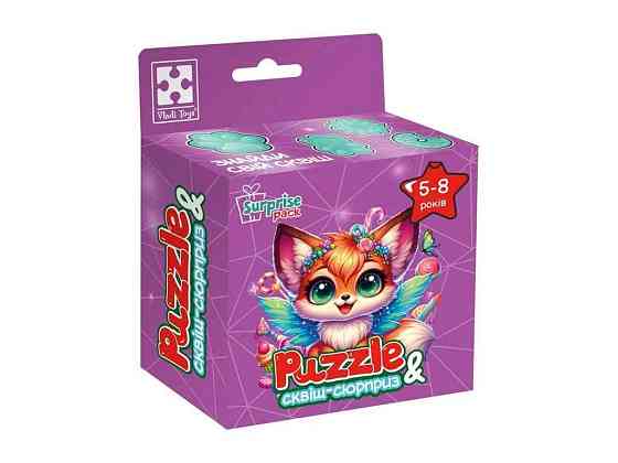 Пазлы с сюрпризом Лисенок VT8030-10 ТМ VLADI TOYS Киев