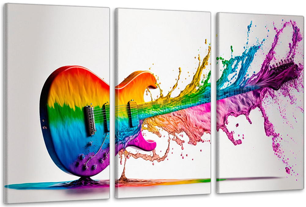 Модульная картина в гостиную / спальню  Гітара Арт    ART-217_3A 70х130 см Киев - изображение 1