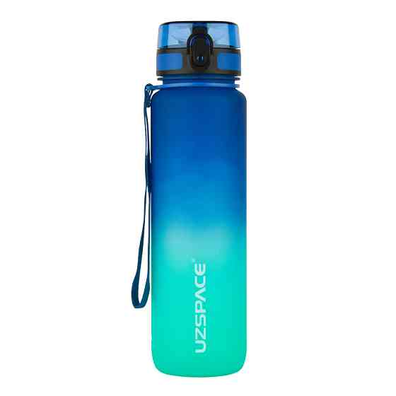 Пляшка для води UZSPACE 3038(Blue-Green) 1000 мл, синьо-зелена Вінниця