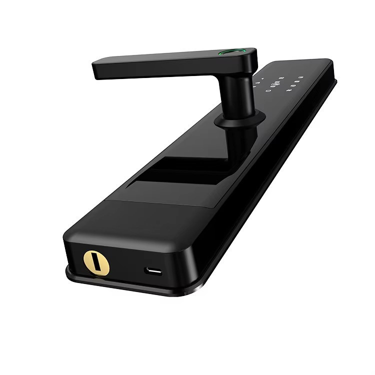 Розумний дверний замок кодовий з Wi-Fi, відбитком пальця і ключ-картою, чорний Кам'янець-Подільський - фото 3