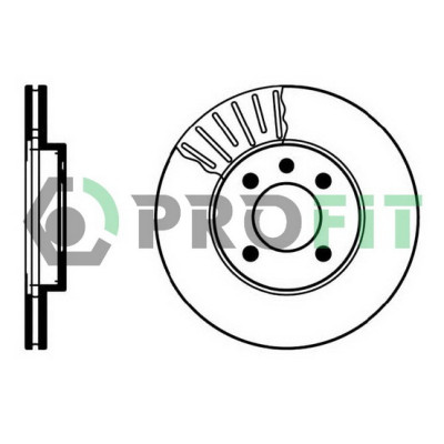 Гальмівний диск Profit 5010-0207 Вінниця - фото 1