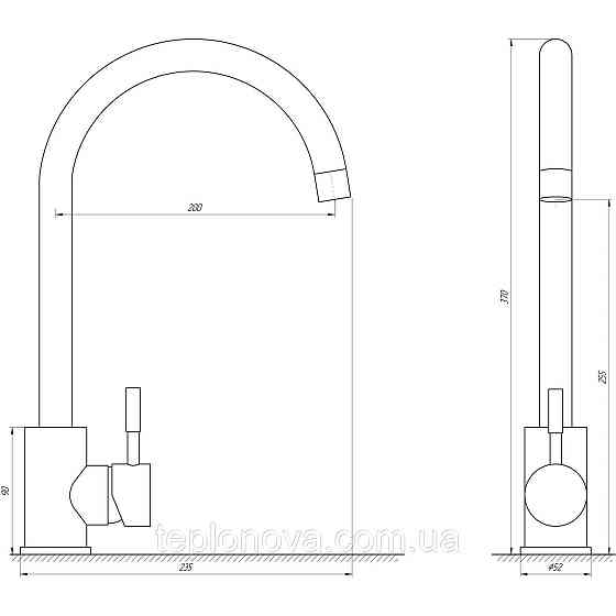 Змішувач для кухні Globus Lux ALPEN SUS-203S Чернівці
