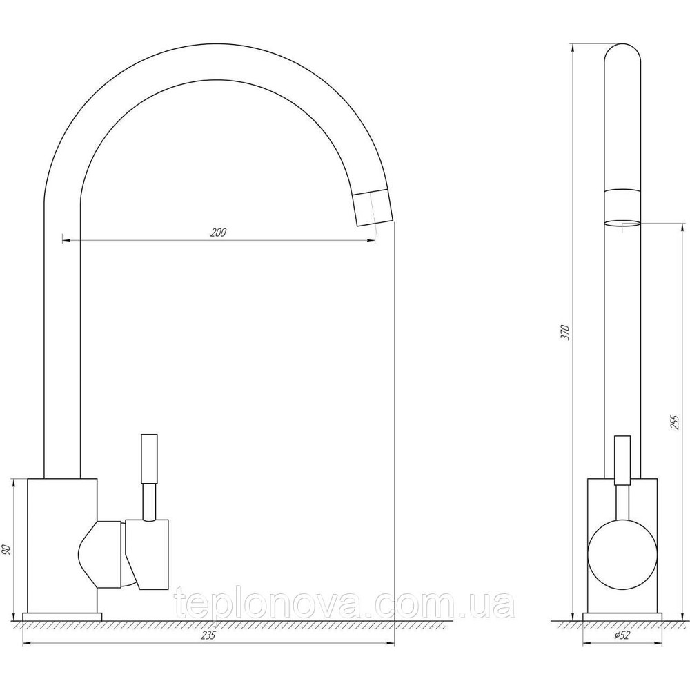 Змішувач для кухні Globus Lux ALPEN SUS-203S Чернівці - фото 4