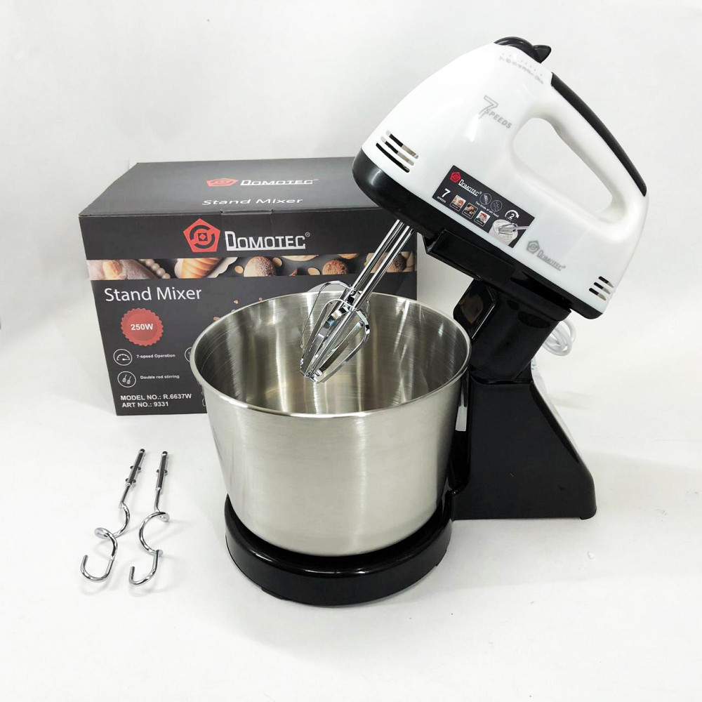 Миксер бытовой кухонный Domotec, Миксер для теста на ватрушки ручной 7 скоростей SW-17 Львов - изображение 8
