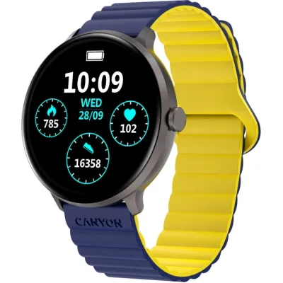 Смарт-часы Canyon Jacky SW-69 Blue Yellow (CNS-SW69BL) Винница - изображение 1