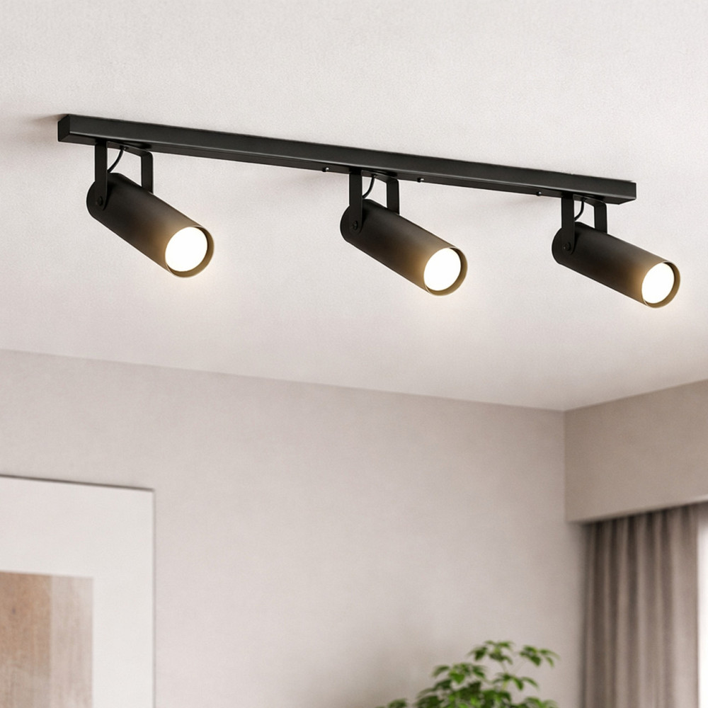 Светильник потолочный спот поворотный MSK Electric Focus под три лампы Е27 черный  NL 14050-3 BK Одесса - изображение 7