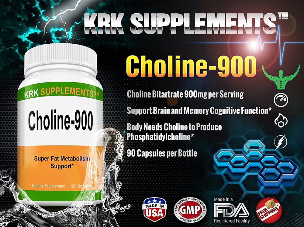Choline Bitartrate 900 mg 90 caps Луцьк - фото 2