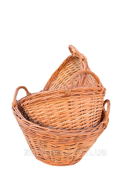 Набір кошиків на дрова або квіти плетені. Київ - фото 4