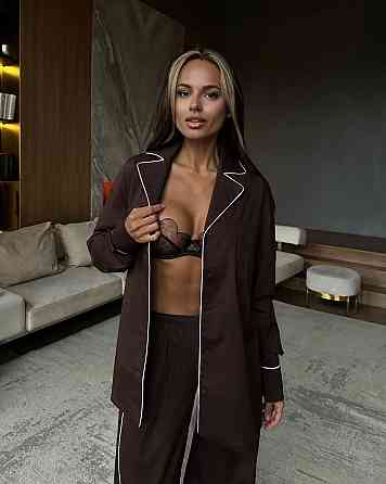 Женский стильный шелковый комплект шелк. Одесса