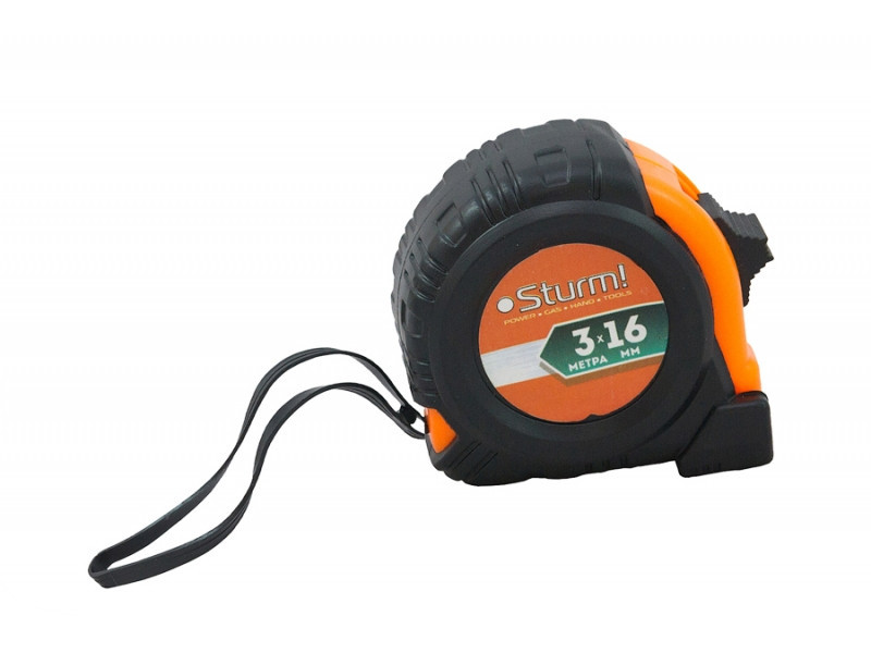 Рулетка гумова з магнітом, 3 мХ16 мм, Sturm! 3100401 (зчитувати опис) Рівне - фото 1