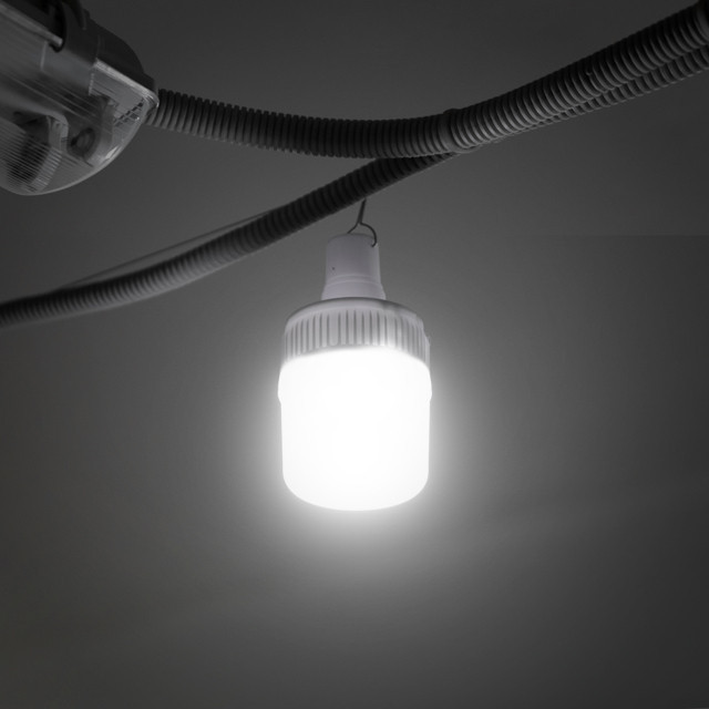 Світильник акумуляторний підвісний 14 SMD, сонячна панель, індикатор заряду INTERTOOL LB-0108 Київ - фото 9