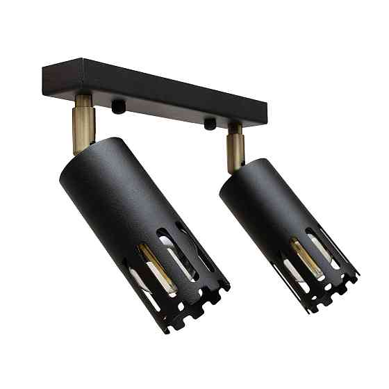 Светильник потолочный MSK Electric Teramo спот поворотный на два плафона NL 180501-2 BK Одесса