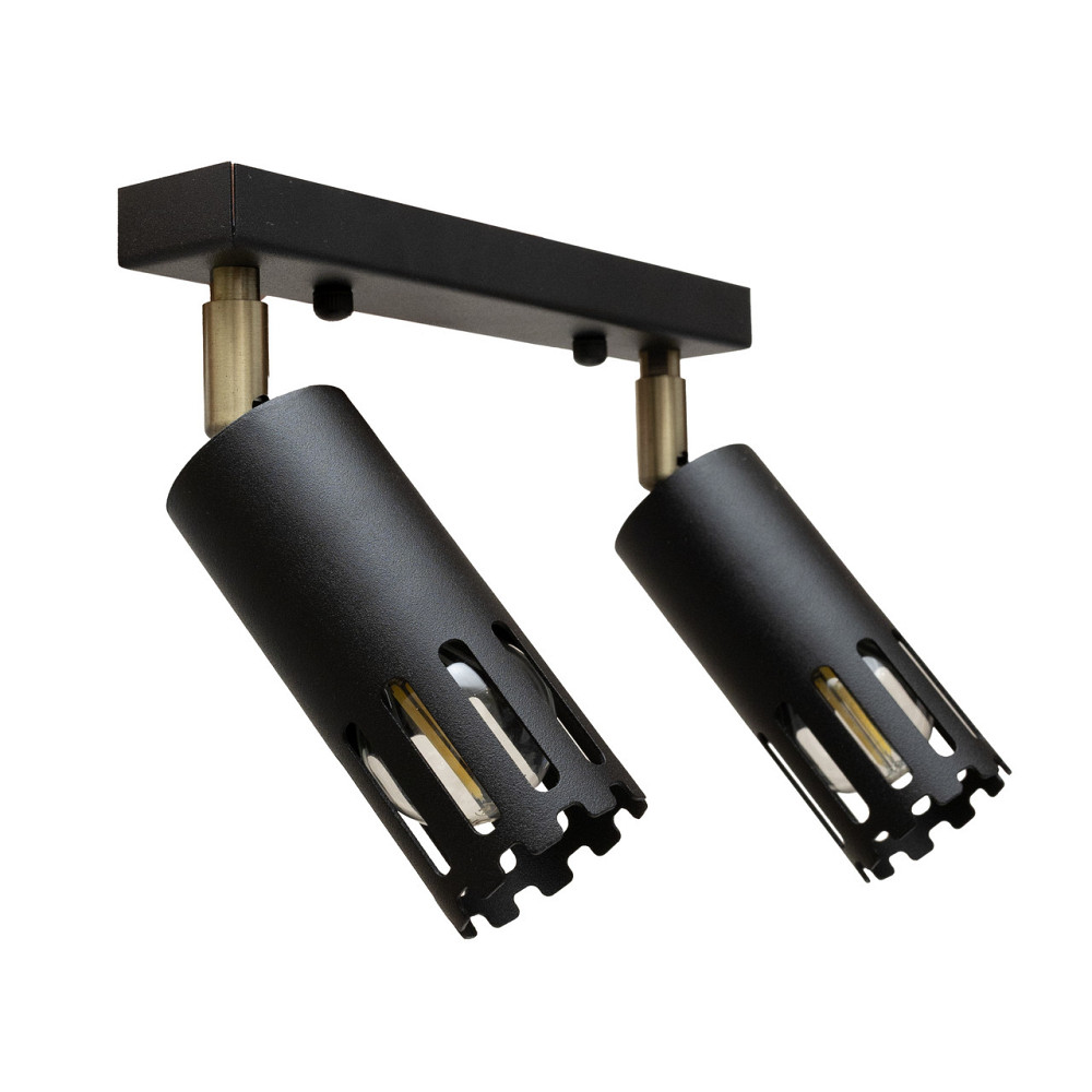 Светильник потолочный MSK Electric Teramo спот поворотный на два плафона NL 180501-2 BK Одесса - изображение 2