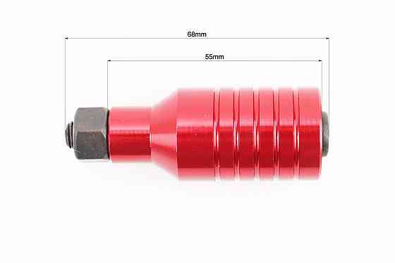 Пеги для самоката 55 мм, алюмінієві, червоні, к-кт Київ