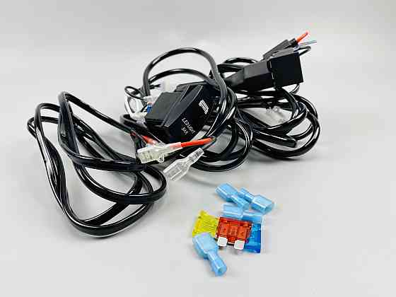 Проводка для будь-яких led фар і led bar в зборі 0-30A 3 м кабель перемикач/реле запобіжники Мукачево