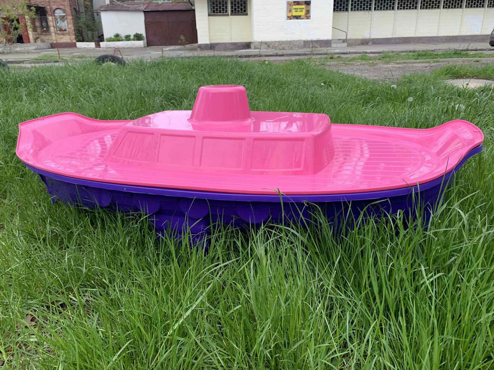 Детская песочница бассейн с крышкой Корабль Doloni пластиковая для детей Киев - изображение 7