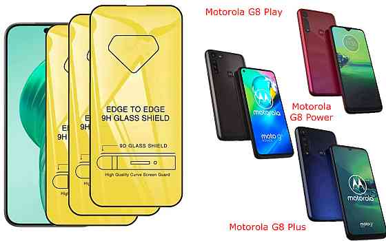 Захисне скло DefenzoGlass для Motorola G8 Play, G8 Power, G8 Plus – подвійна міцність Київ