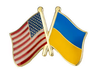 Значок флаг Украина США Киев - изображение 1