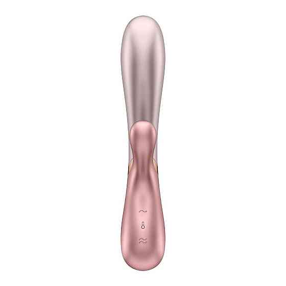 Смарт вібратор-кролик із підігрівом Satisfyer Hot Lover Pink Sex Aura Київ
