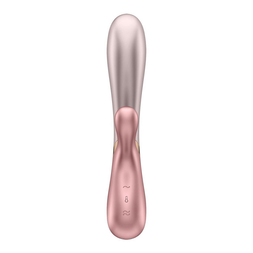 Смарт вібратор-кролик із підігрівом Satisfyer Hot Lover Pink Sex Aura Київ - фото 5