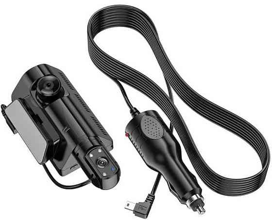 Відеореєстратор HOCO Di07 з двома камерами HD, чорний Вінниця