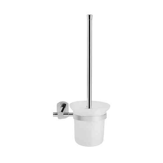 Настенный ершик для унитаза Qtap Liberty CRM 1157,белый/хром Киев