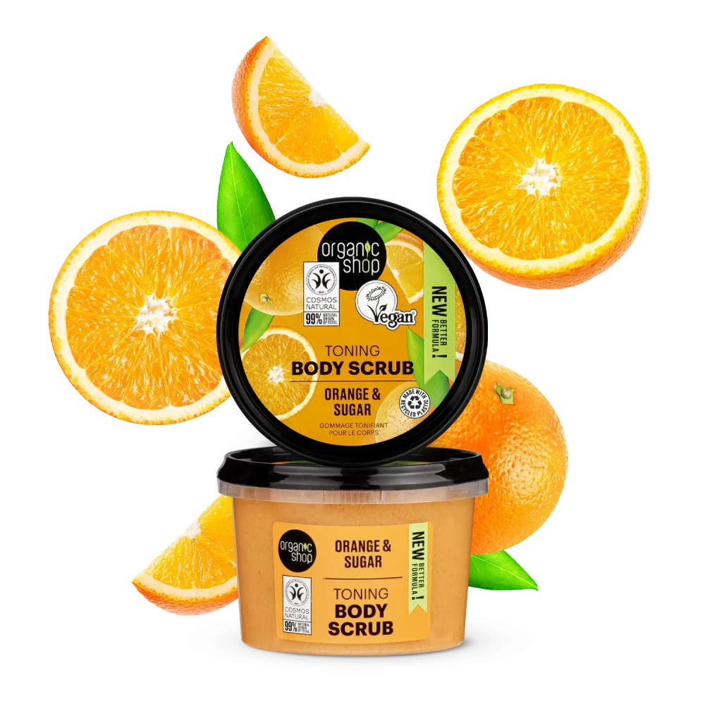 Скраб для тіла Тонізуючий Апельсин Organic Shop 250 мл Київ - фото 1