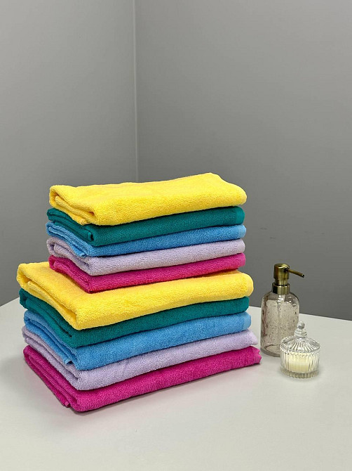 Рушник банний махровий Ideal Textile 70х140 см однотонний в кольорах 400 г/м2 (56860345) Чернівці - фото 2