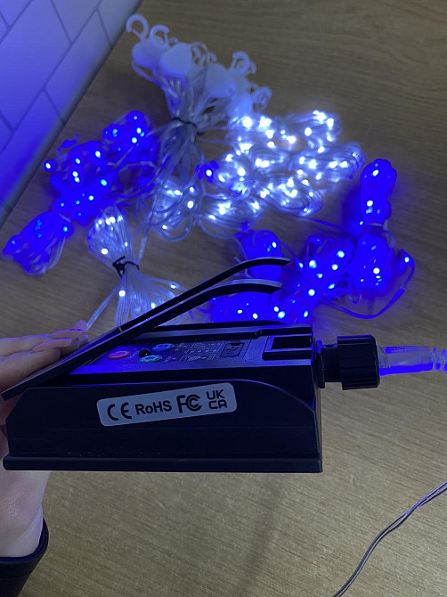 Гірлянда світлодіодна штора Водоспад 3х3 м 320 LED 8 режимів із сонячною панеллю Б/В Київ - фото 8