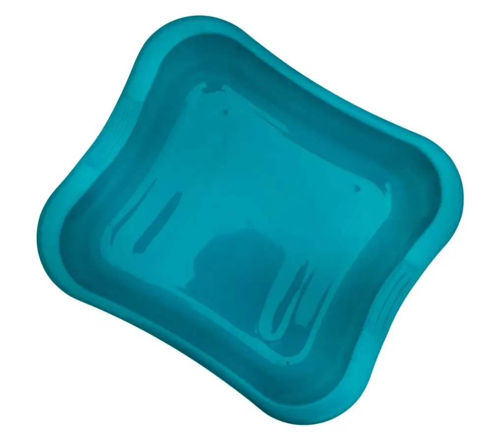 Таз квадратный бирюзовый, 6 литров (ТМ ПолимерАгро) Харьков - изображение 3