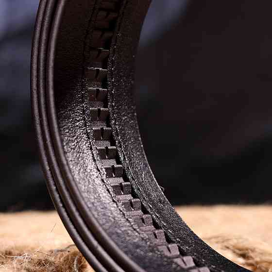 Ремінь для чоловіків з натуральної шкіри Коричневий (Vintage) Київ