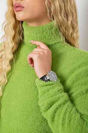 Жіноче базове тепле плаття туніка з ангори Оливка Одеса