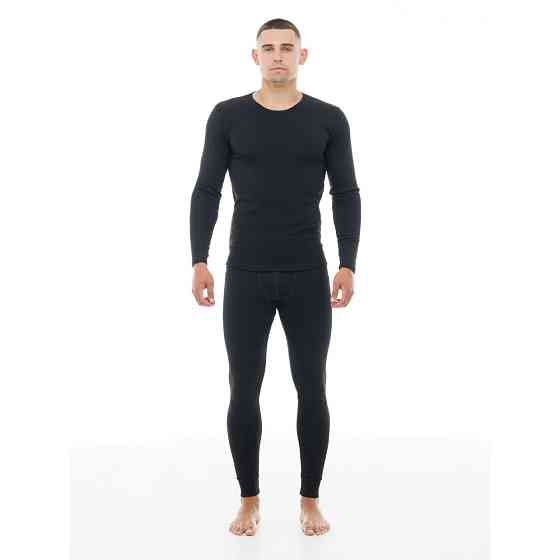 Комплект чоловічої термобілизни з утепленням, лонгслів і підштанники з манжетами Наталюкс 98-1608 XL Київ