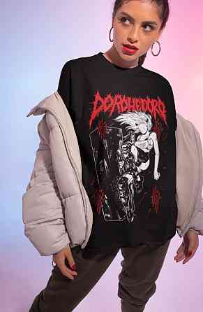 Футболка аниме Дорохедоро Дорохедоро Меркх Схин оверсайз (S/M/L) Черний AnimeJ1193 Днепр