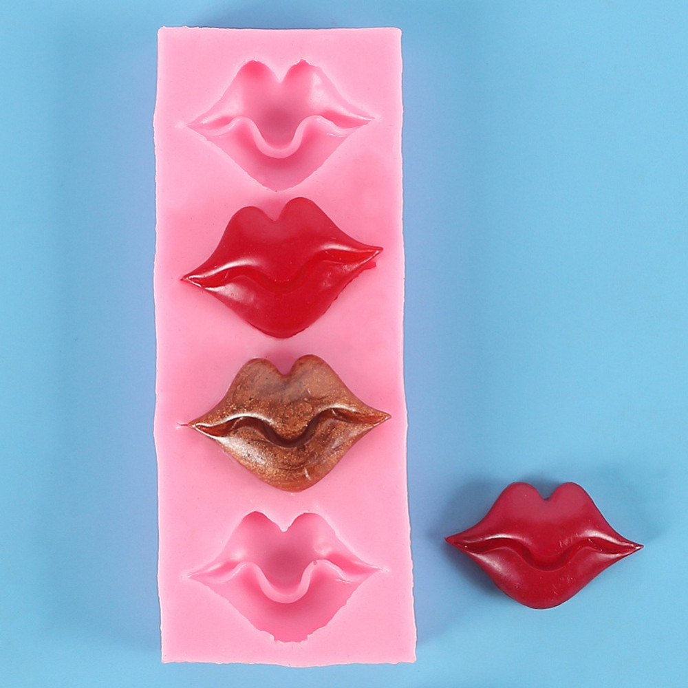 Молд силиконовый Губы 125 на 50 мм розовый Киев - изображение 9