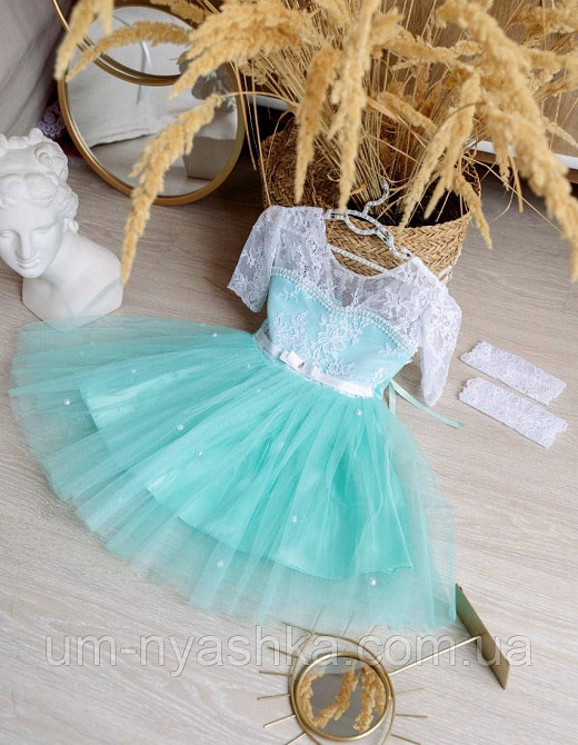 Пышные нарядные платья с жемчугом и рукавчиками Кривой Рог - изображение 4