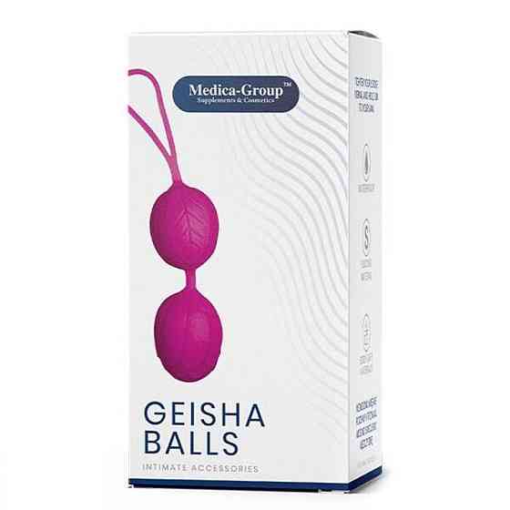 Вагінальні кульки гейші Medica Group Geisha Balls, фіолетові, 3.6 см Sex Aura Київ