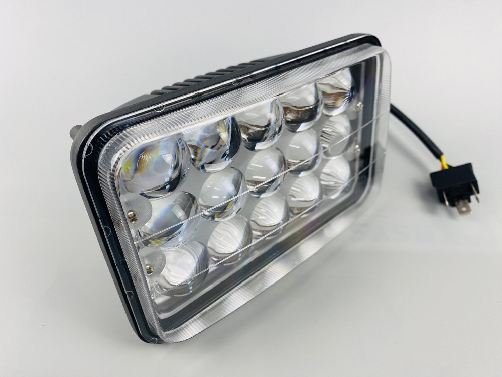 Фара LED прямокутна 45W, 15 ламп, дальній і ближній промінь 10/30V 6000K товщина: 78 мм Мукачево - фото 2