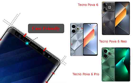 Захисне скло HyperGlass Pro для Tecno Pova 6, Pova 6 Neo, Pova 6 Pro – максимальна чутливість та захист Київ