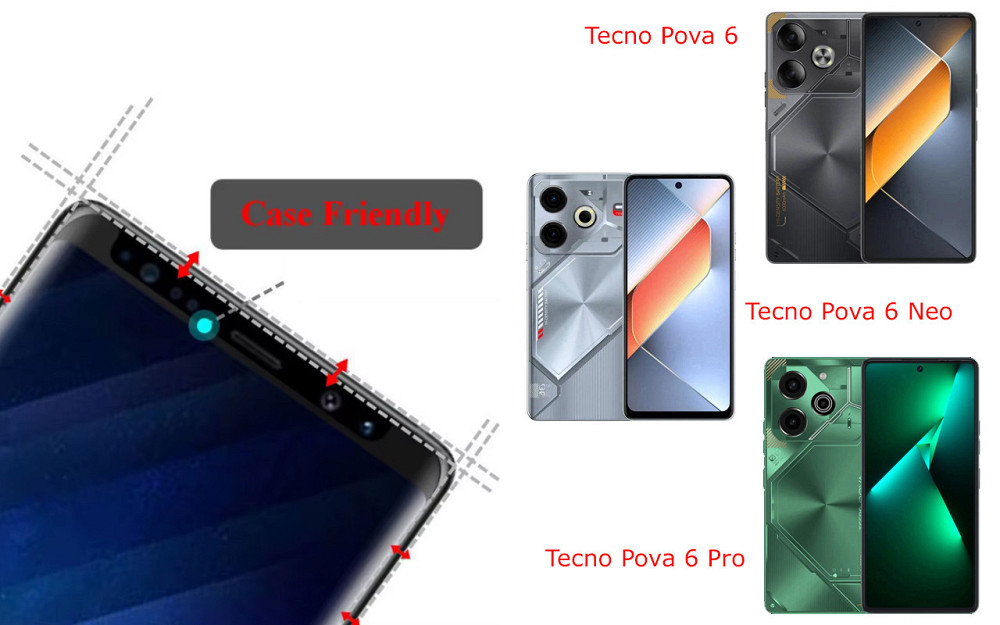 Захисне скло HyperGlass Pro для Tecno Pova 6, Pova 6 Neo, Pova 6 Pro – максимальна чутливість та захист Київ - фото 4